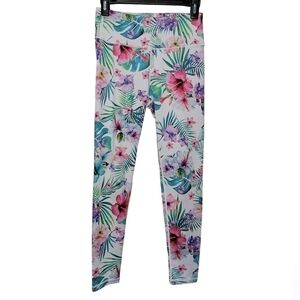 Yelete Active size small floral, bright, colorful leggings RN# 120784